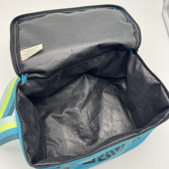 Victoria's Secret PINK Y2K Blue Lunch Bag Cooler Tote Dog Charm Retro Logo - Picture 7 of 8